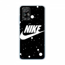 Чехол для Редми 10 - с принтом Найк (AlphaPrint) Nike с фоном - купить на Floy.com.ua