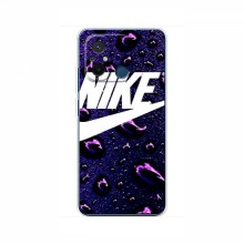 Чехол для Редми 12с - с принтом Найк (AlphaPrint) Nike-фиолетовый - купить на Floy.com.ua