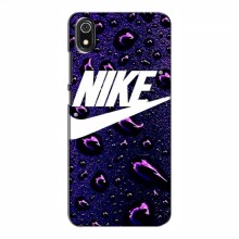 Чехол для Редми 7А - с принтом Найк (AlphaPrint) Nike-фиолетовый - купить на Floy.com.ua