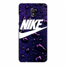 Чехол для Редми 8А - с принтом Найк (AlphaPrint) Nike-фиолетовый - купить на Floy.com.ua