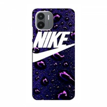 Чехол для Редми А2 - с принтом Найк (AlphaPrint) Nike-фиолетовый - купить на Floy.com.ua