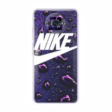 Чехол для Сяоми Редми А3 - с принтом Найк (AlphaPrint) Nike-фиолетовый - купить на Floy.com.ua