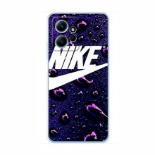Чехол для Редми Ноут 12 - с принтом Найк (AlphaPrint) Nike-фиолетовый - купить на Floy.com.ua