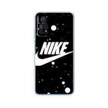 Чехол для Редми Нот 12 Про (4G) - с принтом Найк (AlphaPrint) Nike с фоном - купить на Floy.com.ua