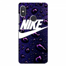 Чехол для Сяоми Редми Ноут 5 - с принтом Найк (AlphaPrint) Nike-фиолетовый - купить на Floy.com.ua