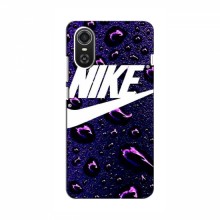 Чехол для ЗТЕ Блейд А31 Плюс - с принтом Найк (AlphaPrint) Nike-фиолетовый - купить на Floy.com.ua