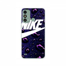 Чехол для ЗТЕ Блейд А53 - с принтом Найк (AlphaPrint) Nike-фиолетовый - купить на Floy.com.ua