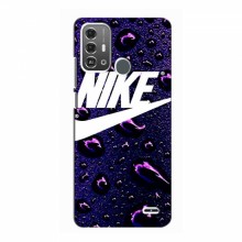 Чехол для ЗТЕ Блейд А53 Про - с принтом Найк (AlphaPrint) Nike-фиолетовый - купить на Floy.com.ua