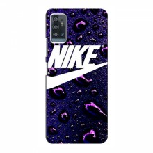 Чехол для ЗТЕ Блейд А71 - с принтом Найк (AlphaPrint) Nike-фиолетовый - купить на Floy.com.ua