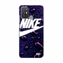 Чехол для ЗТЕ Блейд А72 - с принтом Найк (AlphaPrint) Nike-фиолетовый - купить на Floy.com.ua