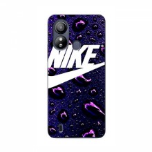 Чехол для ЗТЕ Блейд Л220 - с принтом Найк (AlphaPrint) Nike-фиолетовый - купить на Floy.com.ua