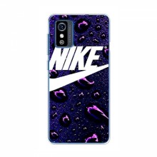 Чехол для ЗТЕ Блейд Л9 - с принтом Найк (AlphaPrint) Nike-фиолетовый - купить на Floy.com.ua