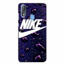 Чехол для ЗТЕ Блейд В10 - с принтом Найк (AlphaPrint) Nike-фиолетовый - купить на Floy.com.ua