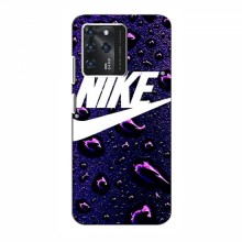 Чехол для ЗТЕ Блейд В30 - с принтом Найк (AlphaPrint) Nike-фиолетовый - купить на Floy.com.ua