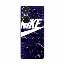 Чехол для ЗТЕ В40с - с принтом Найк (AlphaPrint) Nike-фиолетовый - купить на Floy.com.ua