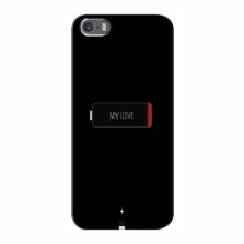 Чехол для iPhone 5 / 5s / SE - с принтом (Новинки) (AlphaPrint) Battary Love - купить на Floy.com.ua