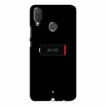 Чехол для Huawei P Smart Plus - с принтом (Новинки) (AlphaPrint) Battary Love - купить на Floy.com.ua