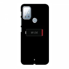 Чехол для Motorola Moto G30 - с принтом (Новинки) (AlphaPrint) Battary Love - купить на Floy.com.ua