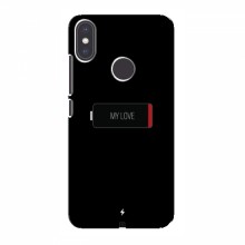 Чехол для Xiaomi Mi A2 - с принтом (Новинки) (AlphaPrint) Battary Love - купить на Floy.com.ua