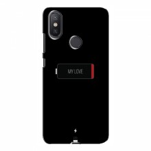 Чехол для Xiaomi Mi A2 Lite - с принтом (Новинки) (AlphaPrint) Battary Love - купить на Floy.com.ua