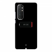 Чехол для Xiaomi Mi Note 10 Lite - с принтом (Новинки) (AlphaPrint) Battary Love - купить на Floy.com.ua