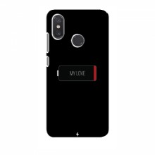 Чехол для Xiaomi Mi8 - с принтом (Новинки) (AlphaPrint) Battary Love - купить на Floy.com.ua
