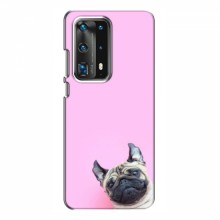 Чехол с принтом (Прикольные) для Huawei P40 (AlphaPrint) Собака на розовом - купить на Floy.com.ua