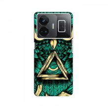 Чехол с принтом для RealMe GT Neo 5 - (Прикольные) (AlphaPrint) Сова зеленая - купить на Floy.com.ua