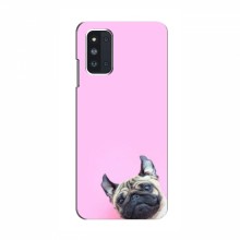 Чехол с принтом (Прикольные) для Samsung Galaxy F52 5G (E526) (AlphaPrint) Собака на розовом - купить на Floy.com.ua