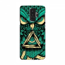 Чехол с принтом для Samsung S9 Plus - (Прикольные) (AlphaPrint) Сова зеленая - купить на Floy.com.ua