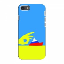 Чехол с принтом (Русский корабль...) для iPhone 8 (AlphaPrint) Щелбан кораблю - купить на Floy.com.ua