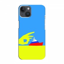 Чехол с принтом (Русский корабль...) для iPhone 14 (AlphaPrint) Щелбан кораблю - купить на Floy.com.ua