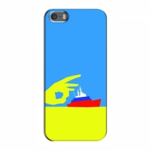 Чехол с принтом (Русский корабль...) для iPhone 5 / 5s / SE (AlphaPrint)