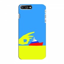 Чехол с принтом (Русский корабль...) для iPhone 8 Plus (AlphaPrint) Щелбан кораблю - купить на Floy.com.ua