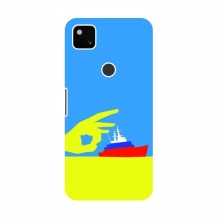 Чехол с принтом (Русский корабль...) для Google Pixel 4a (AlphaPrint) Щелбан кораблю - купить на Floy.com.ua