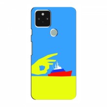 Чехол с принтом (Русский корабль...) для Google Pixel 4a 5G (AlphaPrint) Щелбан кораблю - купить на Floy.com.ua