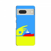 Чехол с принтом (Русский корабль...) для Google Pixel 7 (AlphaPrint) Щелбан кораблю - купить на Floy.com.ua