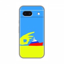 Чехол с принтом (Русский корабль...) для Google Pixel 8A (AlphaPrint) Щелбан кораблю - купить на Floy.com.ua