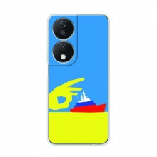 Чехол с принтом (Русский корабль...) для Huawei Honor X7b (AlphaPrint) Щелбан кораблю - купить на Floy.com.ua