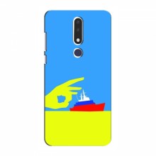Чехол с принтом (Русский корабль...) для Nokia 3.1 Plus (AlphaPrint) Щелбан кораблю - купить на Floy.com.ua