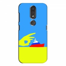 Чехол с принтом (Русский корабль...) для Nokia 4.2 (AlphaPrint) Щелбан кораблю - купить на Floy.com.ua