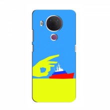 Чехол с принтом (Русский корабль...) для Nokia 5.4 (AlphaPrint) Щелбан кораблю - купить на Floy.com.ua