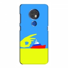 Чехол с принтом (Русский корабль...) для Nokia 6.2 (2019) (AlphaPrint) Щелбан кораблю - купить на Floy.com.ua