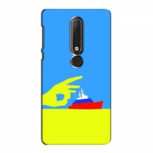 Чехол с принтом (Русский корабль...) для Nokia 6 2018 (AlphaPrint) Щелбан кораблю - купить на Floy.com.ua