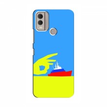 Чехол с принтом (Русский корабль...) для Nokia C22 (AlphaPrint) Щелбан кораблю - купить на Floy.com.ua