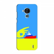 Чехол с принтом (Русский корабль...) для Nokia C30 (AlphaPrint) Щелбан кораблю - купить на Floy.com.ua
