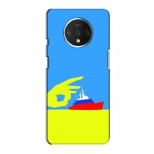 Чехол с принтом (Русский корабль...) для OnePlus 7T (AlphaPrint) Щелбан кораблю - купить на Floy.com.ua