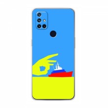 Чехол с принтом (Русский корабль...) для OnePlus Nord N10 5G (AlphaPrint) Щелбан кораблю - купить на Floy.com.ua