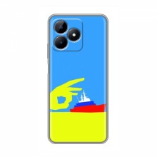 Чехол с принтом (Русский корабль...) для RealMe Note 50 (AlphaPrint) Щелбан кораблю - купить на Floy.com.ua