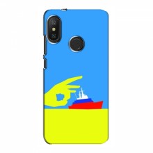 Чехол с принтом (Русский корабль...) для Xiaomi Redmi 6 Pro (AlphaPrint) Щелбан кораблю - купить на Floy.com.ua